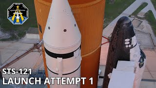 STS-121 First Scrubbed Launch Attempt | Space Shuttle Discovery - Tanking to T-9 Minutes