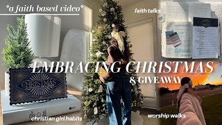 embracing Christmas (this is a faith based vlog) | how I get close to God, Christian habits & chats
