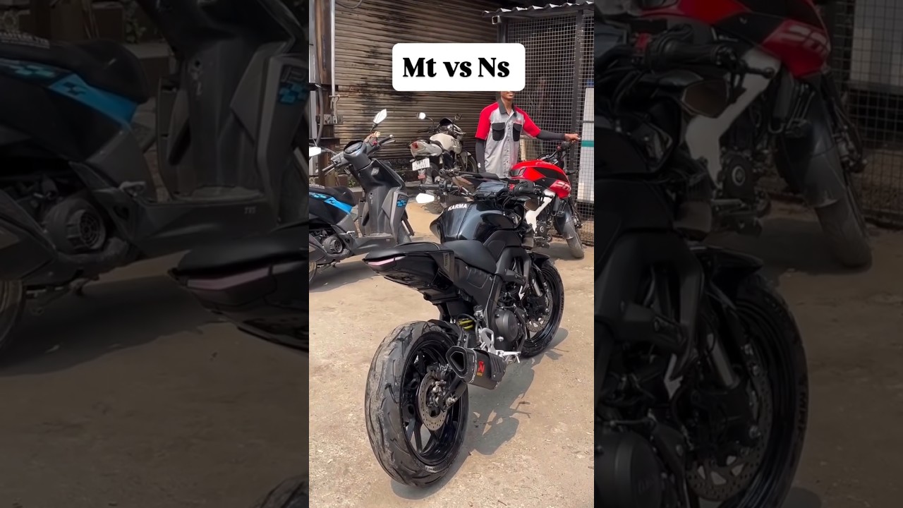 MT15 vs NS200 | Akrapovic Full System Exhaust Sound 🔥 | Loudest Bike Battle 2025