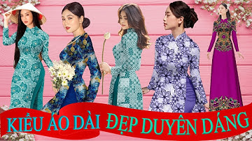 Kiểu áo dài đẹp này mặc duyên dáng không có chỗ nào chê được chị em ơi💖Vải Áo Dài S
