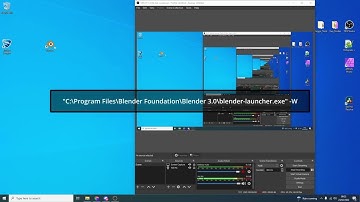 Start Blender in Full Screen mode -W