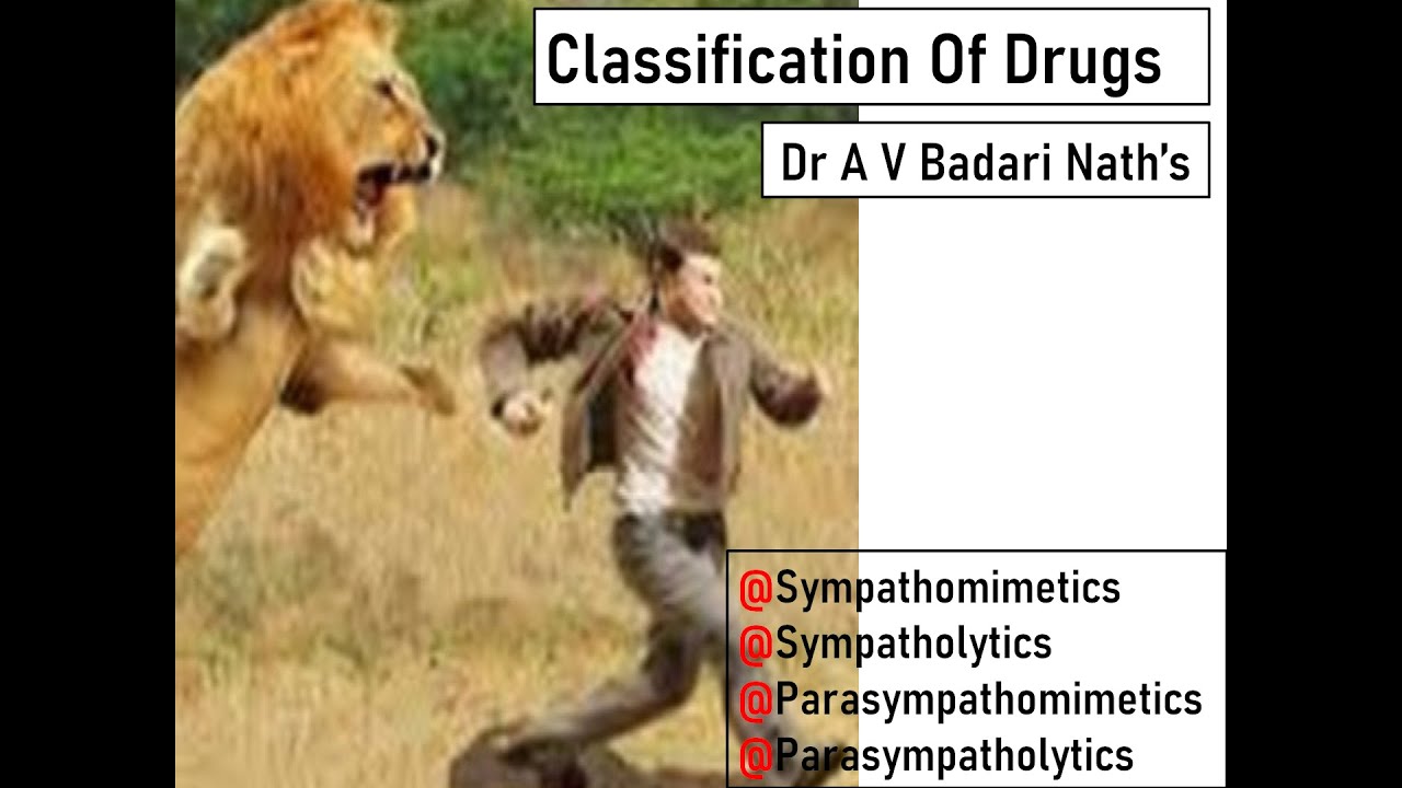 Sympathomimetics, Sympatholytics, Parasympathomimetics, Parasympatholytics