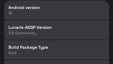 Review Lunaris-AOSP 3.6 UNOFFICIAL | Android 16 | POCO X3 NFC