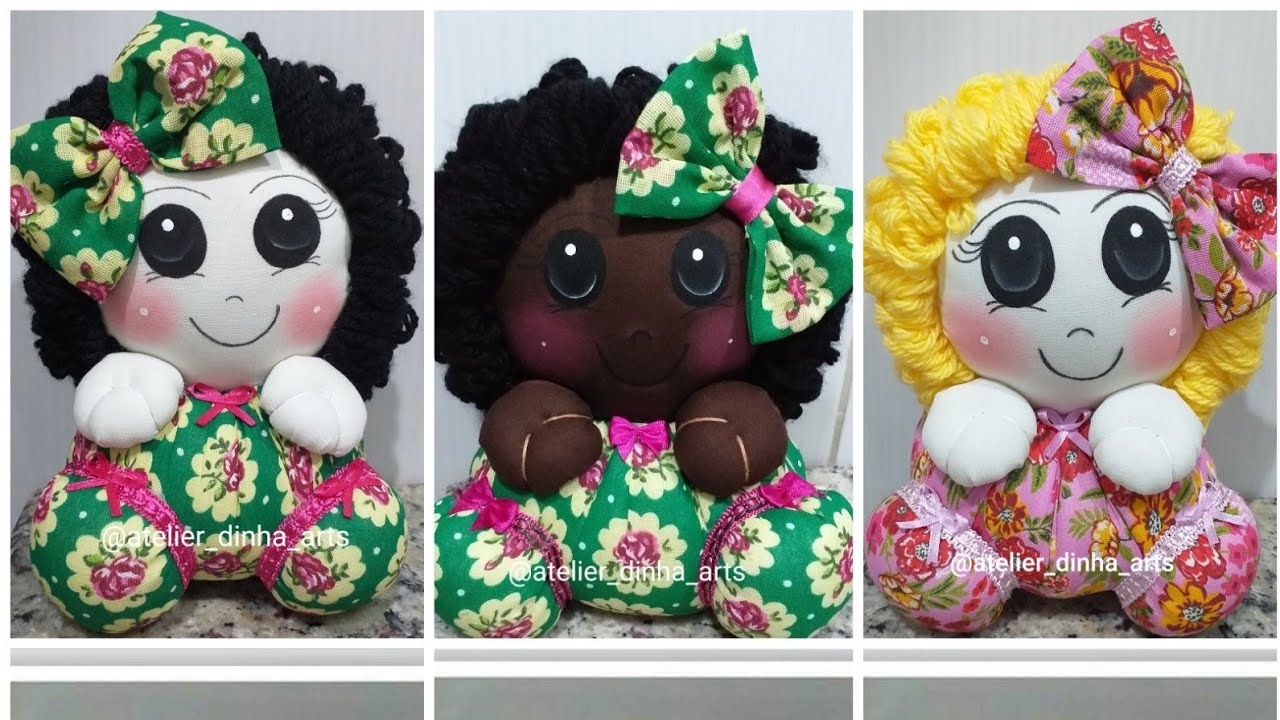 Boneca de fuxico (faça e venda)