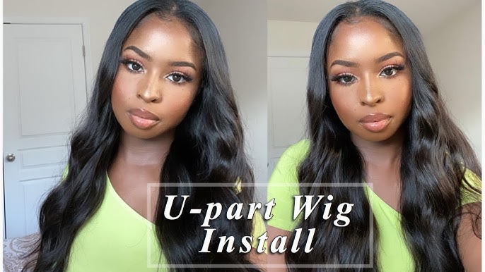 2 Minute U-Part Wig Install (No Sewing!) 