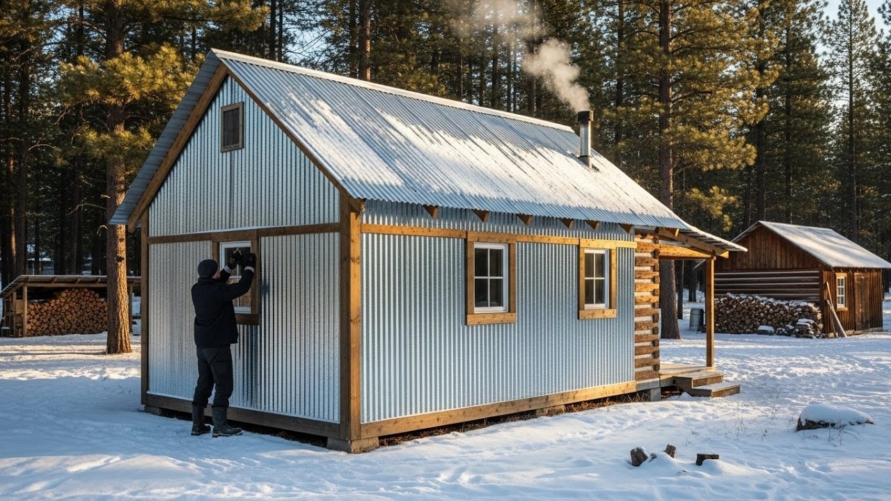 They Laughed at His “Metal Siding” Cabin — Until It Stayed 75° Warmer While Others Froze