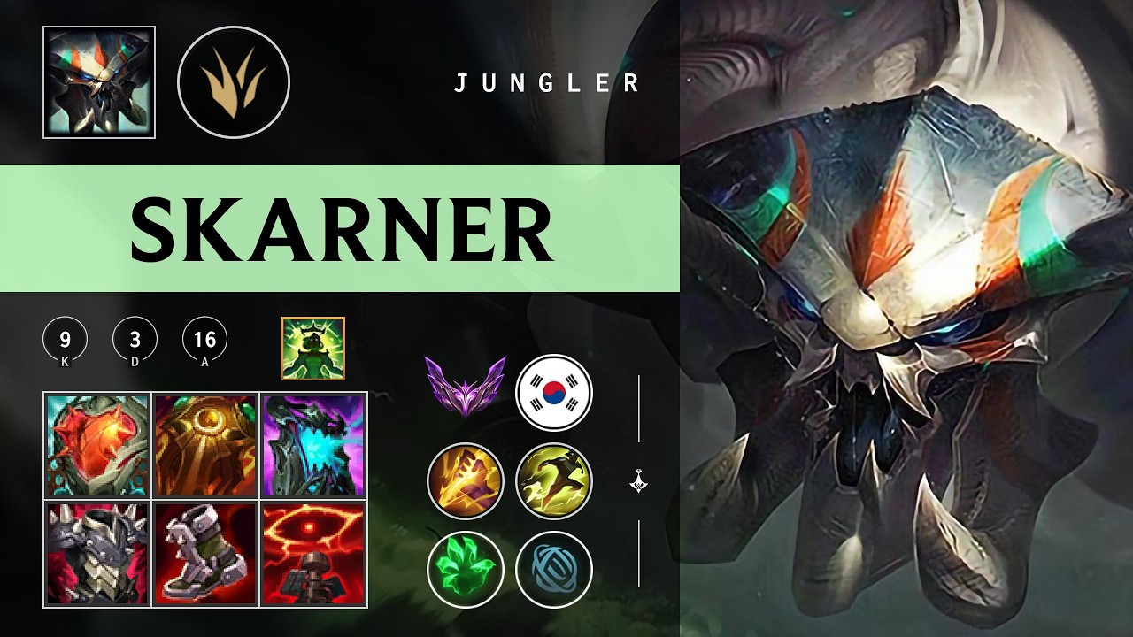 Skarner Jungle vs Lee Sin - KR Master Patch 26.04