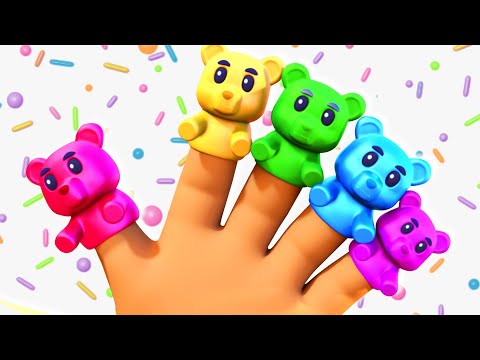 Gummy Bear Finger Family Song plus Finger Family Rhymes Collection by @AllBabiesChannel on @hooplakidz