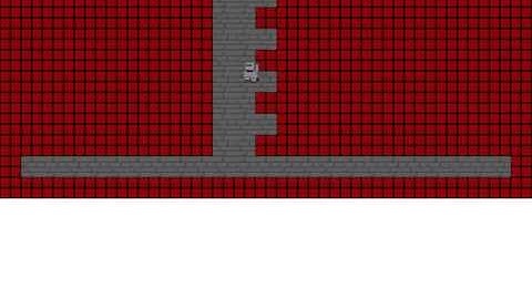 LSS-LRTA* with a 1,000 node lookahead (multi-step) solving a "ladder instance"