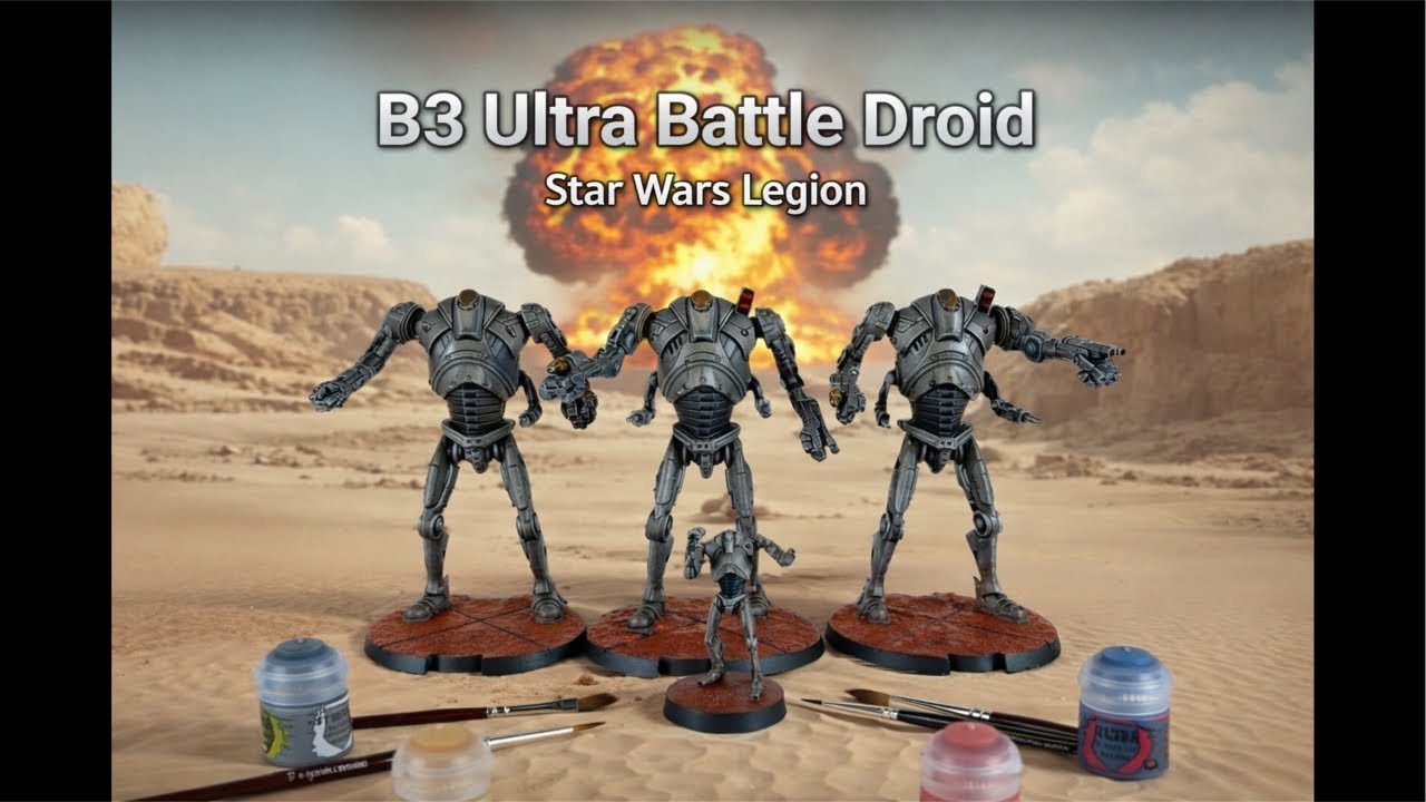 Chill Painting Stream: B3 Ultra Battle Droids on Geonosis! ☄️ Join the Droid Army🪖 Star Wars Legion