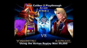 Soul Calibur 2 Yoshimitsu Playthrough using the Ps2 Action Replay Max 50,000 :D #Playstation #Sony
