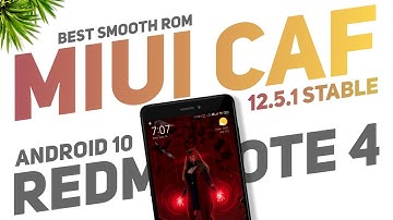 MIUI CAF 12.5.1 Stable Update For Redmi Note 4 | Android 10 | Best Smooth Rom | CTS Passed & More