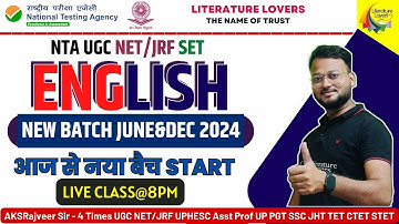 UGC NET/JRF Kaise Crack Kare?? || AKS Rajveer Sir  || Literature Lovers