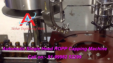 Single Head ROPP Bottle Capping Machine, Automatic Ropp Capping Machine