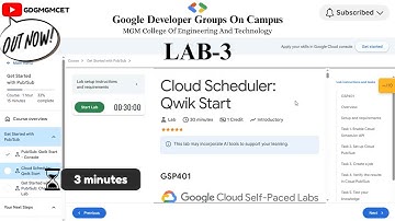 Lab3 | Cloud Scheduler: Qwik Start | GSP401