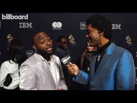 Davido Reacts To Three Grammy Nominations  & More | Clive Davis Pre-Grammy Gala 2024