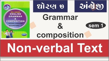 dhoran 7 angreji non verbal text std 7 english bal anand grammar and composition 2 non verbal text