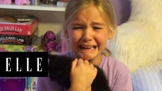 Little Girl is Surprised With a Brand New Kitten | ELLE