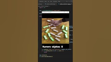 PARTE II Conteo de objetos con python y opencv. #computervision #programming #python