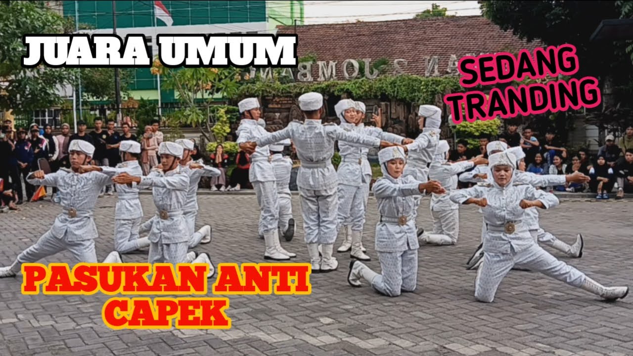 JUARA UMUM | PASUKAN ANTI CAPEK KEJAR TAYANG PASKIBRA SMKN 1 JETIS DI LKBB GELEGAR