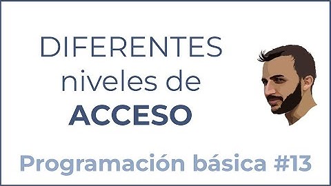 Qué son los MODIFICADORES DE ACCESO - Programación básica #13