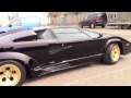 1987 Lamborghini Countach 5000 QV start up at Car Cave Belgium