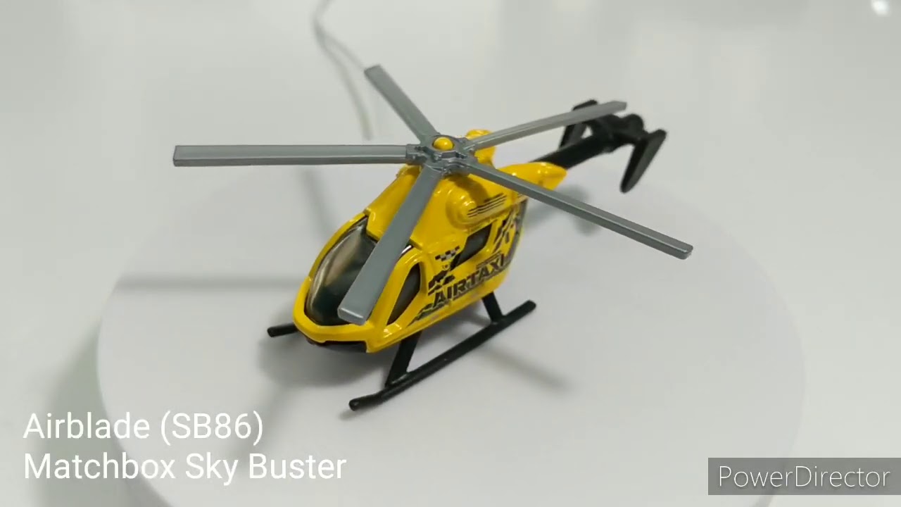 Matchbox Sky Busters Turntable #10 Airblade (yellow) - YouTube