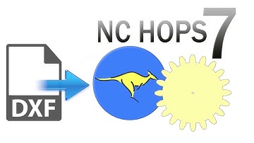 NC Hops 7 Tutorial - Create gear with Gear DXF and NC Hops 7
