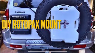 DIY Rotopax Spare tire mount