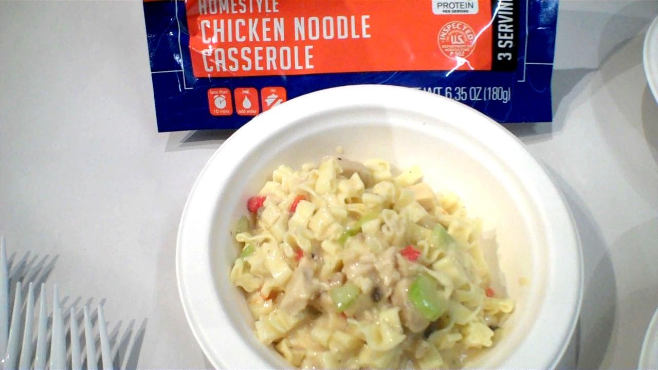 Review Homestyle Chicken Noodle Casserole by Mountain House. NEW for