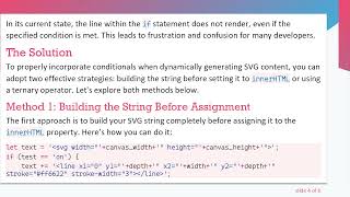 How to Use if Statements in JavaScript for Dynamic SVG Rendering