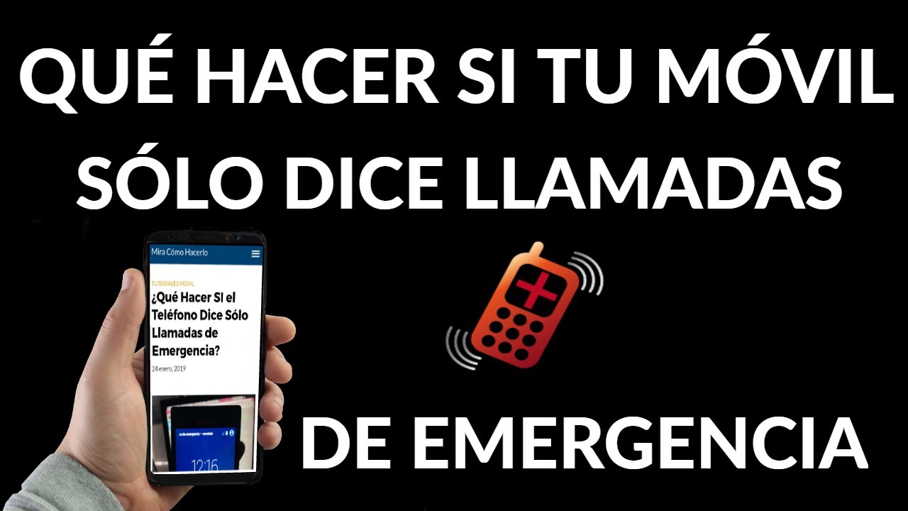 Arregla el fallo que solo deja hacer llamadas de emergencia con el móvil