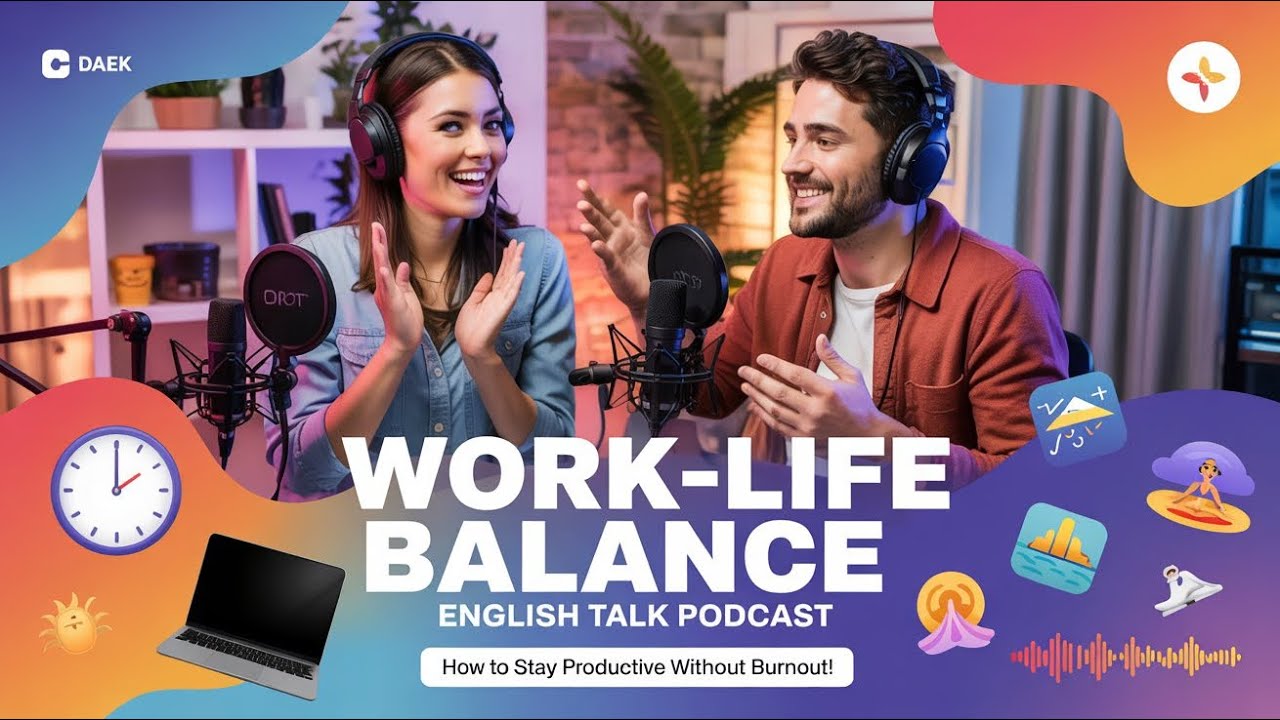 Work-Life Balance | English Talk Podcast for Listening Practice - YouTube