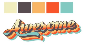 Vintage Striped Text Effect Illustrator Tutorial (+ FREE Textures!)