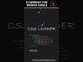CSS Loader Animation 😍 | HTML CSS | #htmlcss #cssanimation #shorts