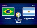 BRAZIL vs ARGENTINA | Copa America 2021 Final (Extra Time) | PES 2021 Gameplay PC