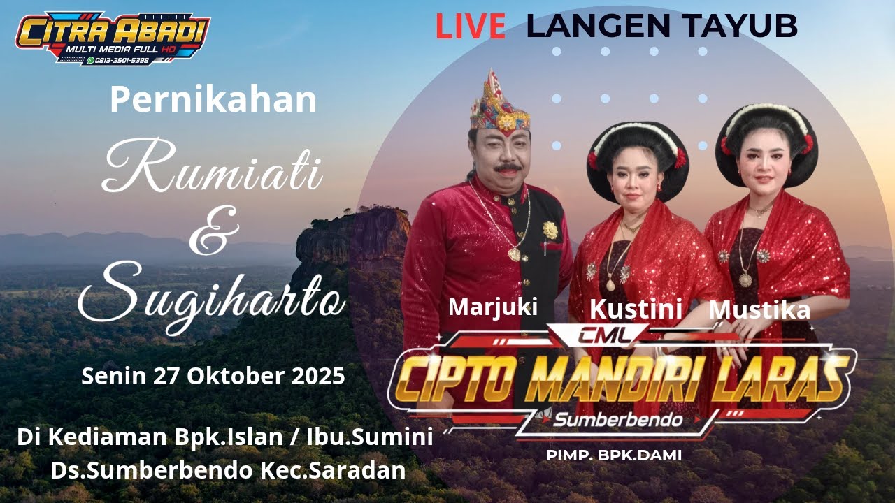 Live Lngen Tayub CIPTO MANDIRI LARAS di Kediaman Bp.Islan / Ibu.Sumini Ds.Sumberbendo