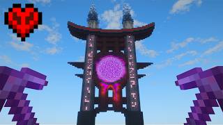 I Built The MOST OVERKILL PORTAL In Minecraft Hardcore