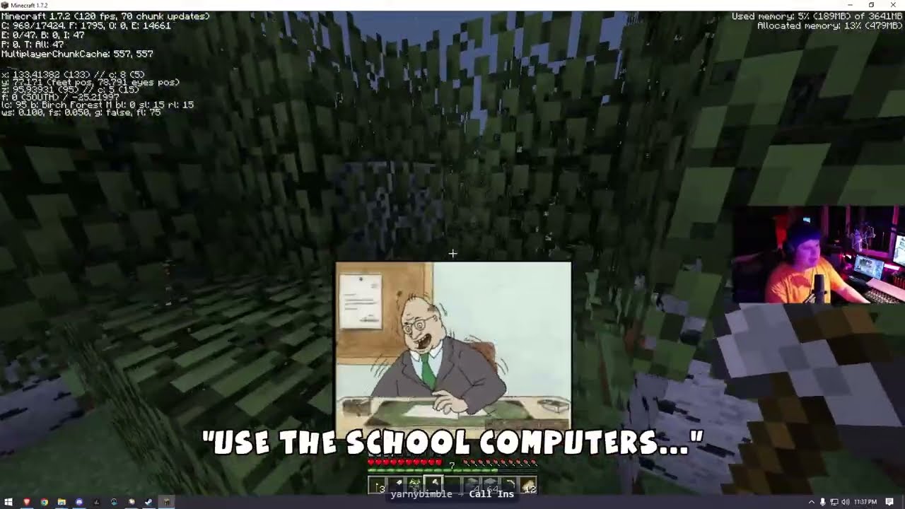 Beavis and Butthead make a Door in Minecraft