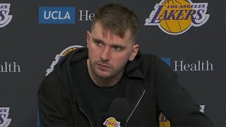 Luka Doncic PostGame Interview | Memphis Grizzlies vs Los Angeles Lakers