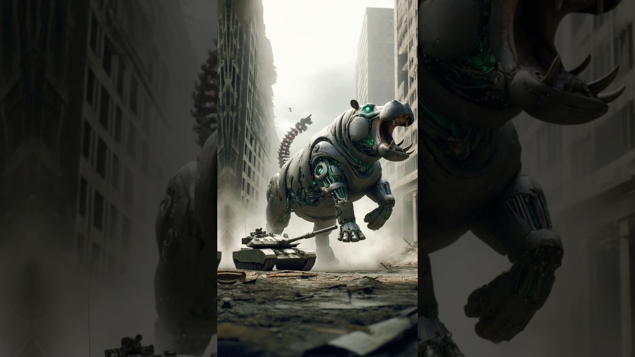 HIPPOPOTAMUS transform into MUTANT HYBRID. 