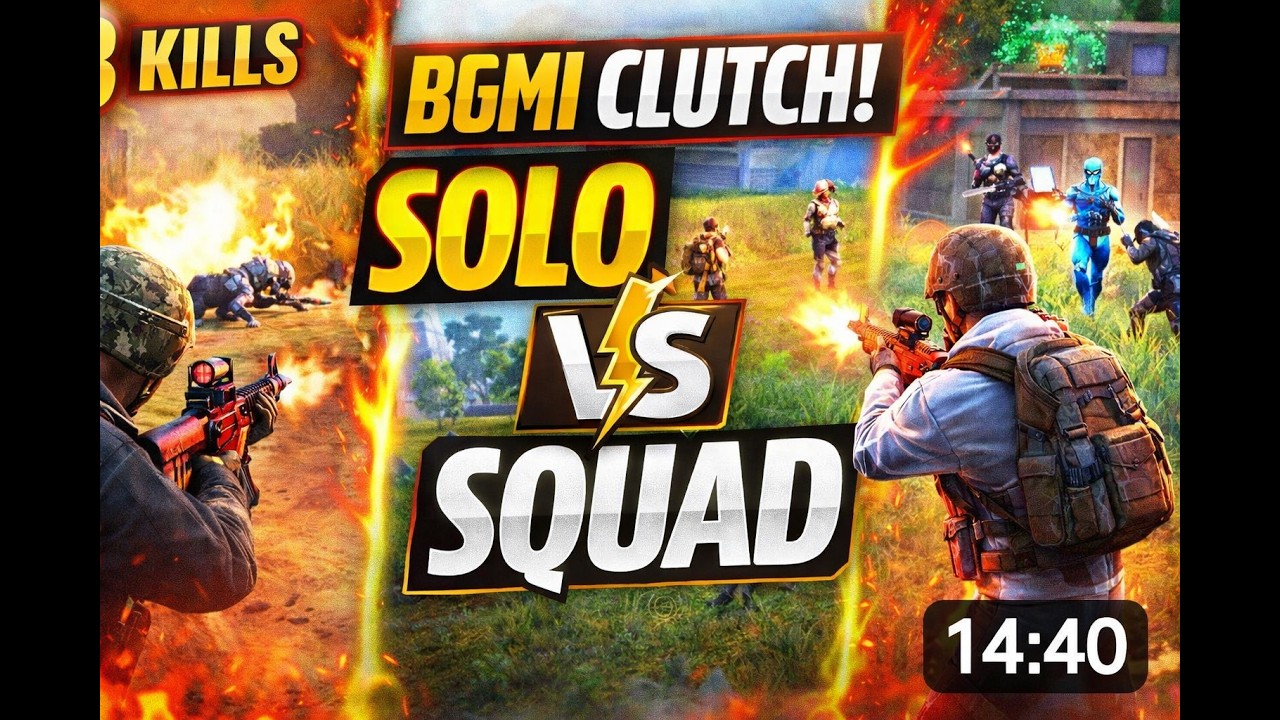 Solo vs squad gameplay ll bgmi aggressive gaming with Blade8playz #bmwmmotorsport