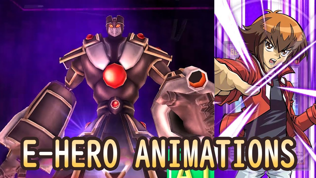 E Hero 3D Animations - Yugioh Duel Terminal -  Jaden's Deck [HD]
