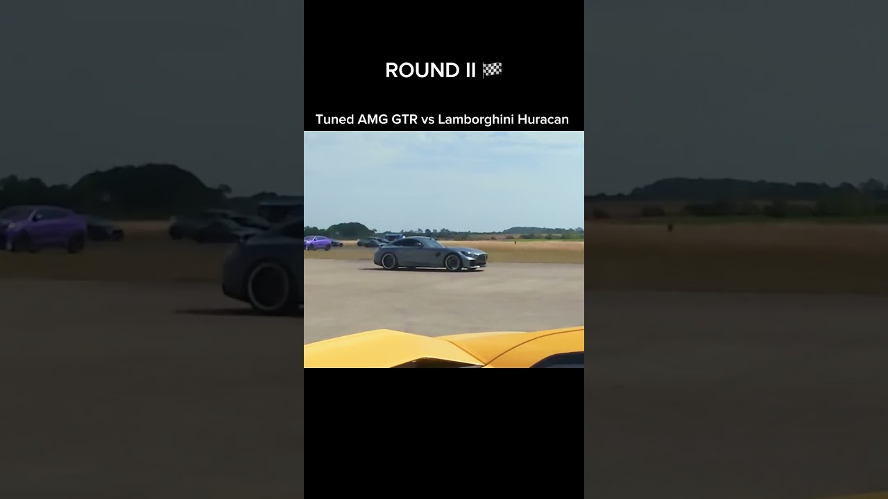 Tuned AMG GTR vs Lamborghini Huracan 