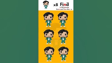 x8 Find in 10 Seconds Squid game 🧩😰😰 #puzzle #puzzlegame #mindset #shorts