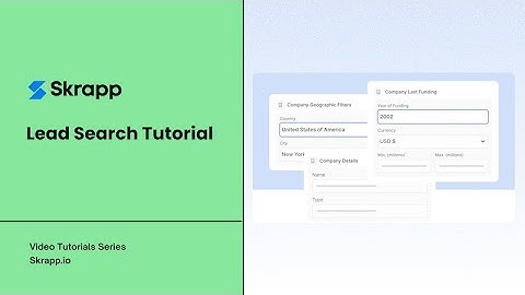 How to find leads and professional email addresses using Skrapp Leads Search feature.