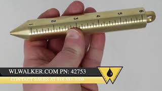 590GMN 20 oz. Inage Solid Brass Cylindrical Metric Plumb Bob 590GMN 20 oz. Inage Solid Brass Cylindrical Metric Plumb Bob