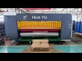 HUAYU-A 1628 Auto 2 color printer computerized slotter die cutter machine