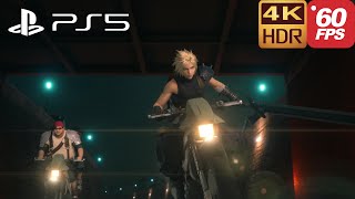 Cloud vs Roche Motorbike Fight Gameplay | Final Fantasy 7 Remake PS5 60FPS 4K HDR