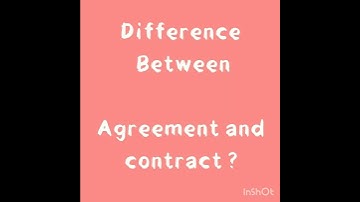 difference between agreement and contract #shorts #youtubeshorts #contract